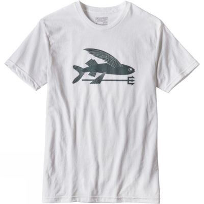 Playeras Patagonia Flying Fish Hombre - Blancas - Chile OGL568794